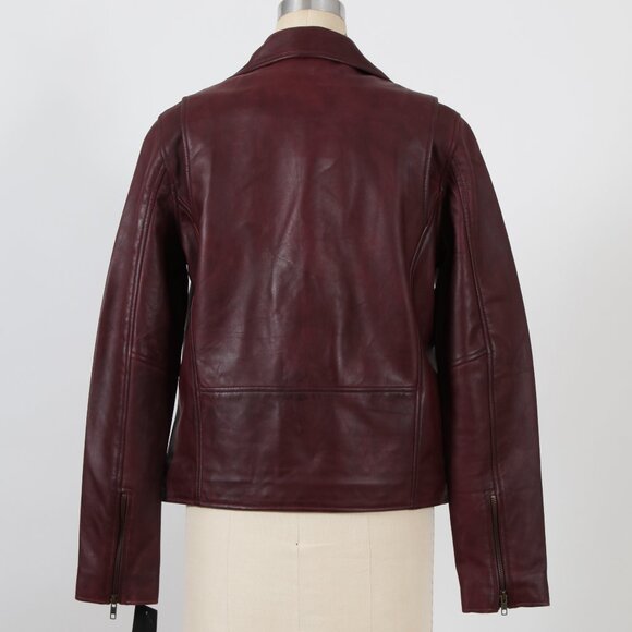 Whet Blue Rebel Ox Blood Leather Jacket - Picture 2 of 3